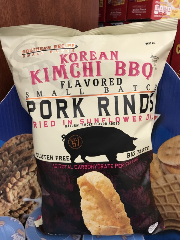 미국산 “김치 한식맛 돼지 껍데기” (Korean Kimchi BBQ Pork Rinds)